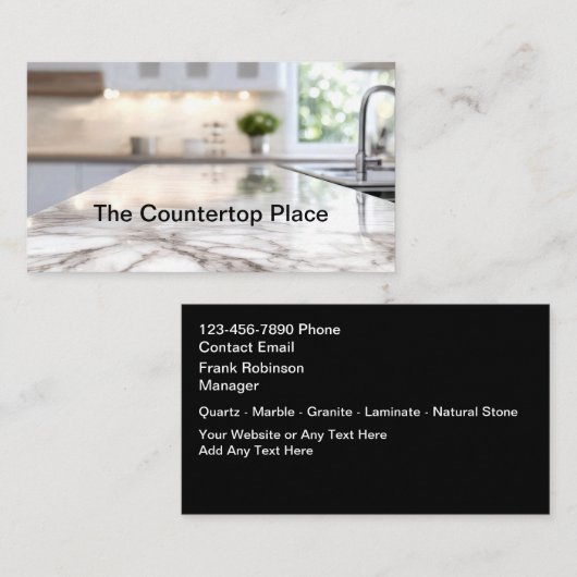 Cartes de visite pour l'entreprise de construction (Devant / Derrière)