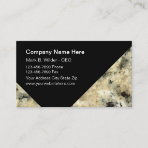 Cartes de visite pour l'entreprise de construction
