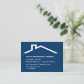 Cartes de visite pour l'entreprise de construction (Debout devant)