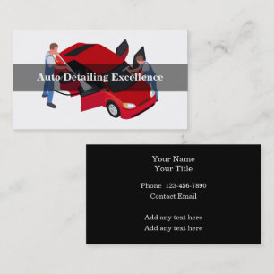 Cartes de visite pour l'entreprise de detailing au