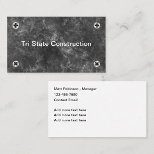 Cartes de visite pour l'entreprise de fixations Co