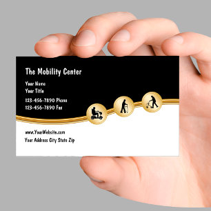 Cartes de visite pour l'entreprise de mobilité méd