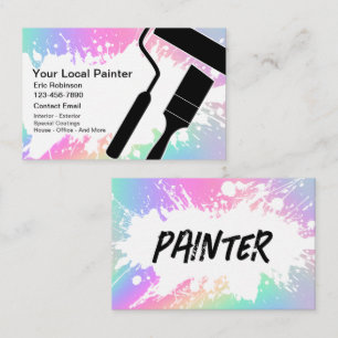 Cartes de visite pour l'entreprise de peinture de