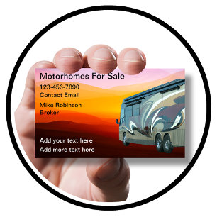 Cartes de visite pour l'entreprise de vente et de