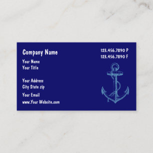 Cartes de visite pour l'entretien de bateaux