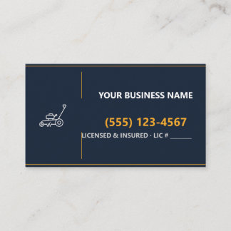 Cartes de visite pour l'entretien de pelouse, nom