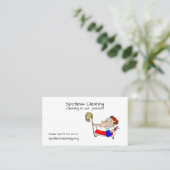 Cartes de visite pour les entreprises de nettoyage (Debout devant)