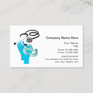 Cartes de visite pour les fournitures médicales d'