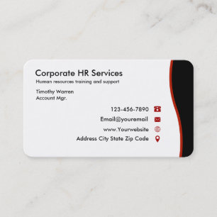Cartes de visite pour les ressources humaines