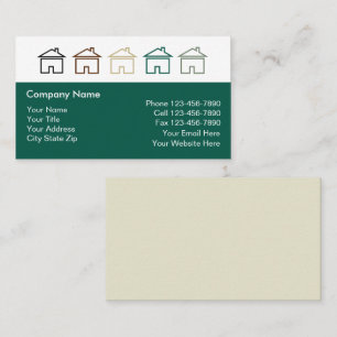 Cartes de visite pour l'immobilier