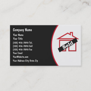 Cartes de visite pour l'immobilier