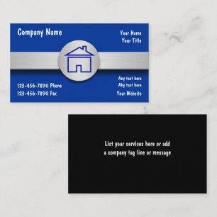 Cartes de visite pour l'immobilier