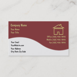 Cartes de visite pour l'immobilier