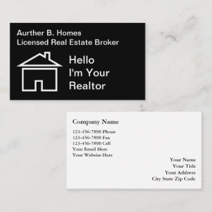 Cartes de visite pour l'immobilier