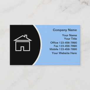 Cartes de visite pour l'immobilier