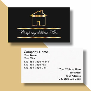 Cartes de visite pour l'immobilier