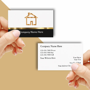 Cartes de visite pour l'immobilier de luxe