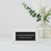 Cartes de visite pour l'isolation de style moderne (Debout devant)