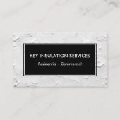 Cartes de visite pour l'isolation de style moderne (Devant)