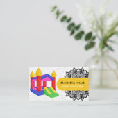 cartes de visite pour location de structures gonfl (Debout devant)