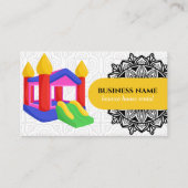 cartes de visite pour location de structures gonfl (Devant)