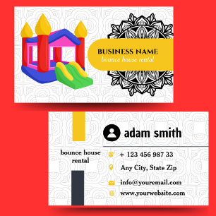 cartes de visite pour location de structures gonfl