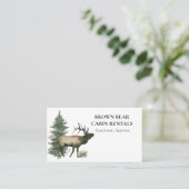 Cartes de visite pour location de vacances de chal (Debout devant)
