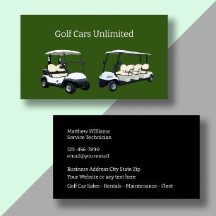 Cartes de visite pour location et service de voitu