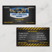 Cartes de visite pour machines (Devant / Derrière)