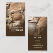 Cartes de visite pour maçons et tailleurs de pierr (Devant / Derrière)