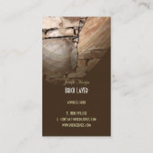 Cartes de visite pour maçons et tailleurs de pierr (Dos)