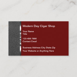 Cartes de visite pour magasin de cigares Classy