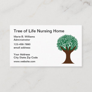 Cartes de visite pour maison de retraite et soins