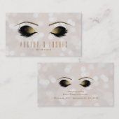 Cartes de visite pour Maquillage des cils Beauté S (Devant / Derrière)