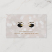 Cartes de visite pour Maquillage des cils Beauté S (Dos)