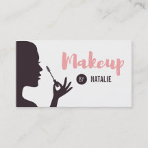 Cartes de visite pour maquilleuse et mascara