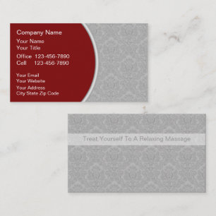 Cartes de visite pour massage