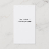 Cartes de visite pour massage (Dos)