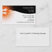 Cartes de visite pour massage (Devant / Derrière)