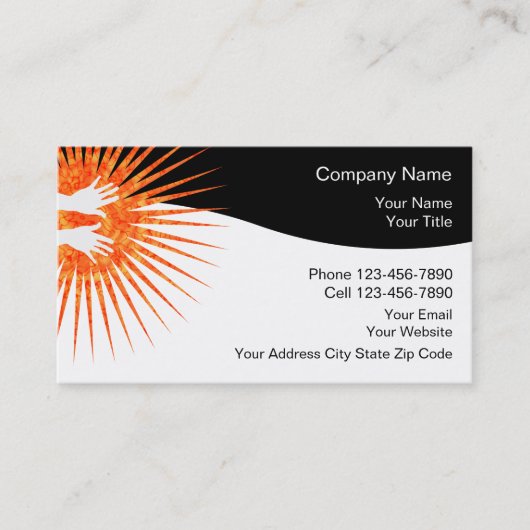 Cartes de visite pour massage (Devant)