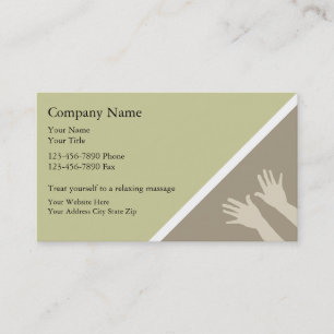 Cartes de visite pour massage