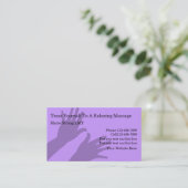 Cartes de visite pour massage (Debout devant)