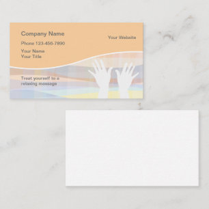 Cartes de visite pour massage