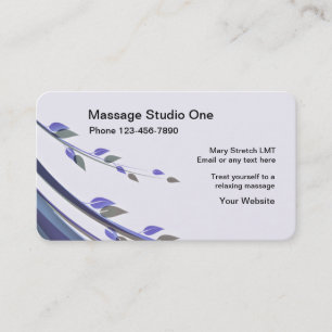 Cartes de visite pour massage