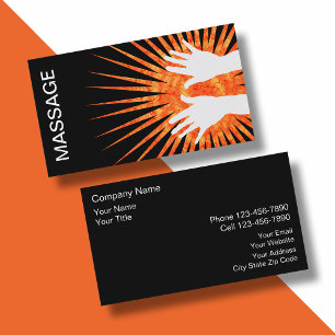 Cartes de visite pour massage