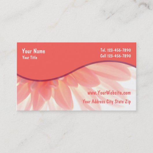 Cartes de visite pour massage (Devant)