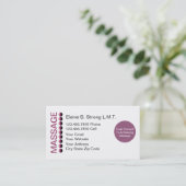 Cartes de visite pour massage (Debout devant)