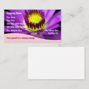 Cartes de visite pour massage