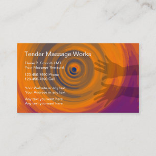 Cartes de visite pour massage