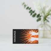 Cartes de visite pour massage (Debout devant)